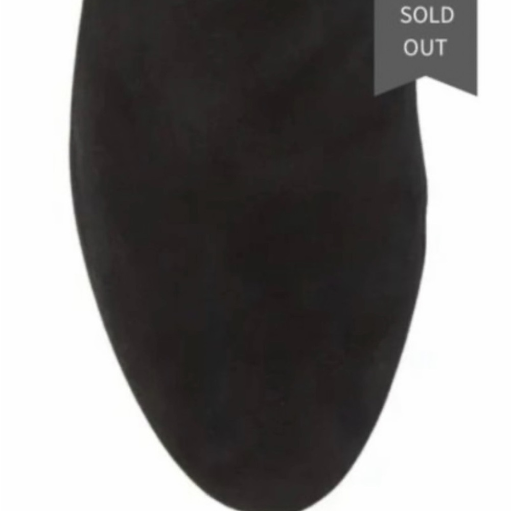 Dolce Vita Maude Black Suede Ankle Booties New with Defect - Picture 4 of 5